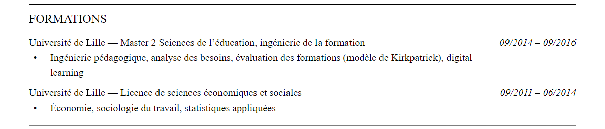 Formation
